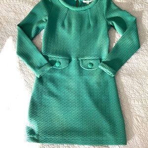 Quilted green Boden dress. Size 4